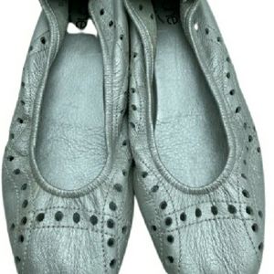 French leather flats